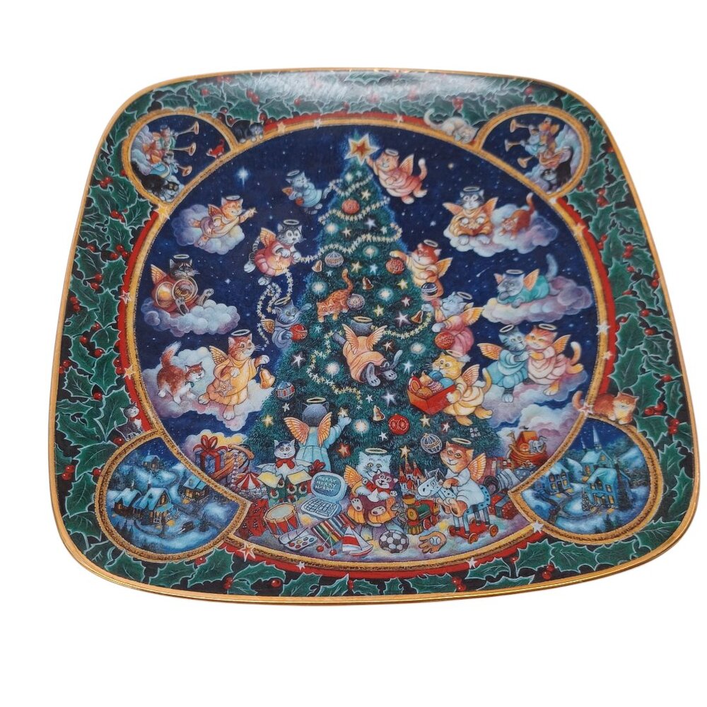 Vintage Franklin Mint Cat Trimmed To Purr-fection Collector Plate by Bill Bell